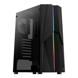 Gabinete Gamer Aerocool Mecha V1 Preto Fita Led Rgb Gabinete Gamer Aerocool Mecha V1 Preto Fita Led Rgb