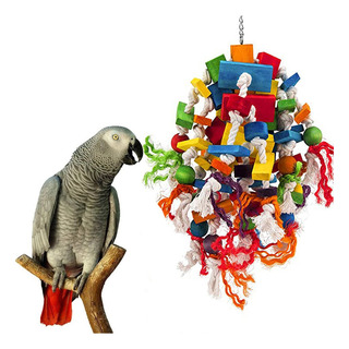 Juguete For Masticar Loros Grandes, Bloques De Loros, Cuerd Juguete For Masticar Loros Grandes, Bloques De Loros, Cuerd