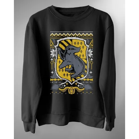 Poleron Polo De Harry Potter Hufflepuff Ugly Sweater