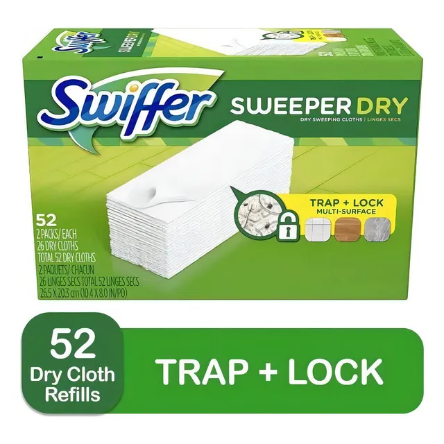 Paños Limpiadores Repuestos Swiffer Sweeper Dry Sweeping 52p