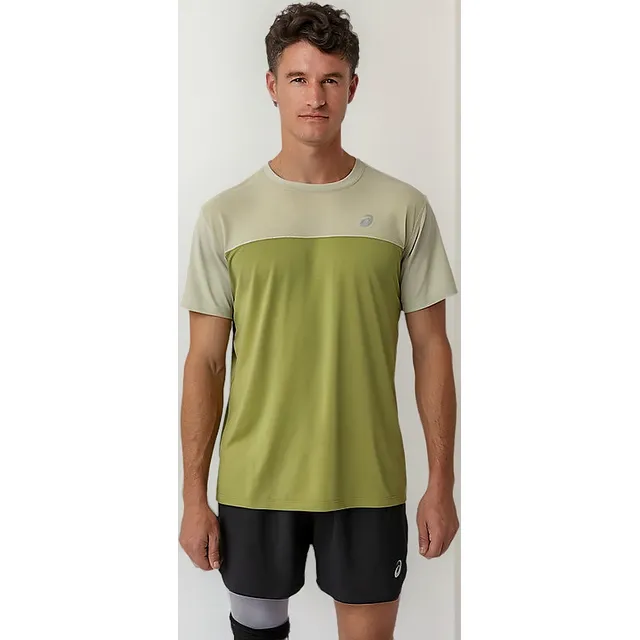 Race Ss Top M Saxon Green/coral Reef