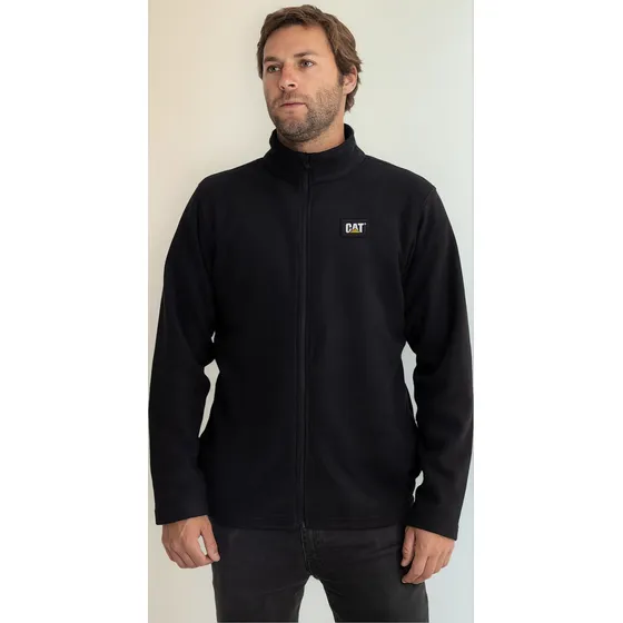 Buzo Polar Caterpillar Cat Microfleece Full Black - Hombre