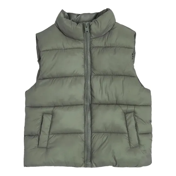 Parka Sin Magas Niños Forrada Con  Polar