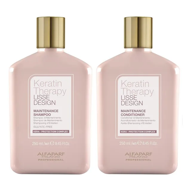 Shampoo Post Alisado + Conditioner Alfaparf Keratin Therapy
