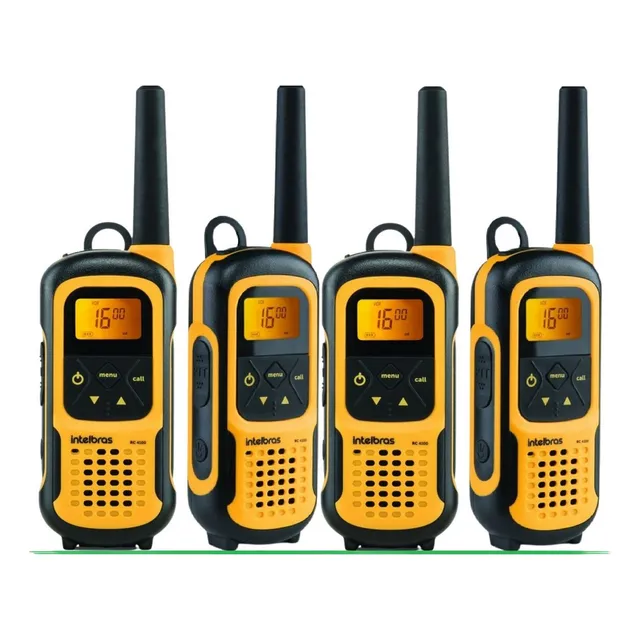 4 Rádio Comunicador Intelbras Rc4100 Profissional Até 20km
