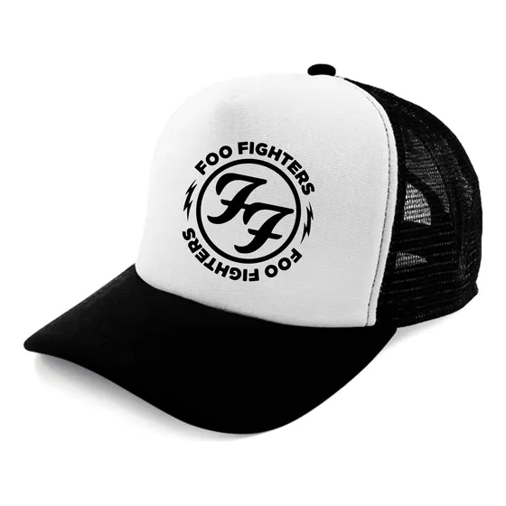 Boné Trucker Foo Fighters Coleção Bandas De Rock