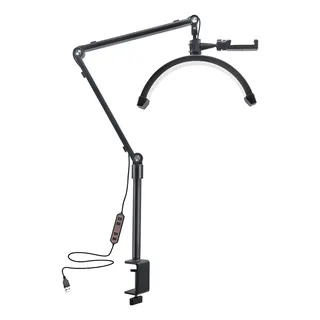 Luz De Vídeo Led De 10 W En Forma De Media Luna, Bicolor, Re Luz De Vídeo Led De 10 W En Forma De Media Luna, Bicolor, Re