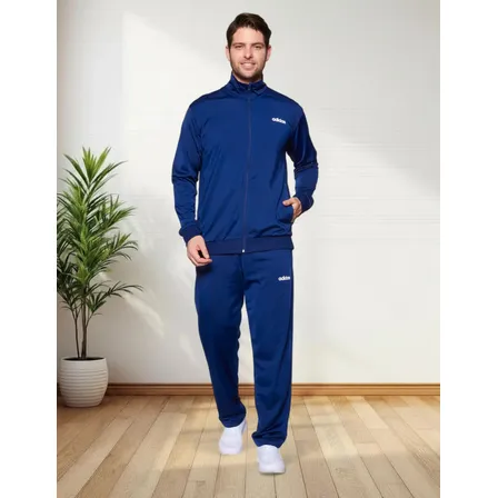 Conjunto De Agasalho Masculino Linear adidas G Dark Blue Liso