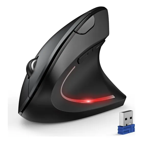 Mouse Vertical Inalambrico Ergonomico 6  Botones Bluetooth