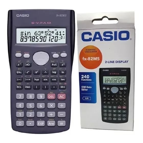 Calculadora Casio Fx-82ms Pantalla Lcd 240 Funciones