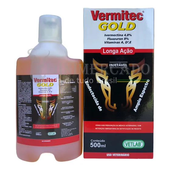 Vermitec Gold 500ml Resultado Rápido Somente Com Original