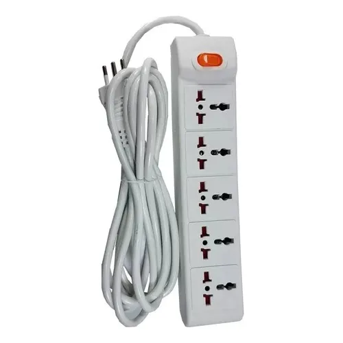 Alargue Zapatilla Ecolite 5 Tomas Universales Llave Y Cable 