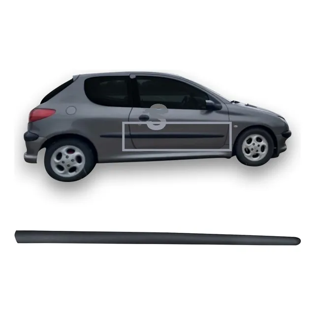 Bagueta Puerta Peugeot 206 3p 1998/2007 Negra