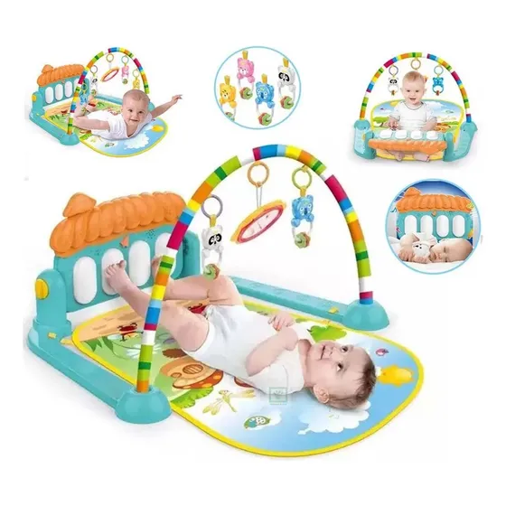 Gimnasio Alfombra Bebe Piano Para Patear 3 En 1 Ejercicio