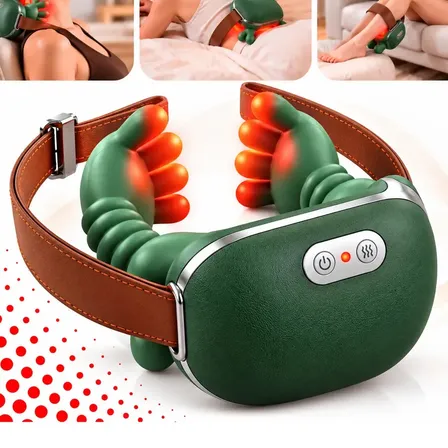 Massageador Mãozinha 3D Elétrico Para Pescoço Ombros Lombar Cervical Corporal com Aquecimento Massagem Alivio Muscular Portátil Kateluo