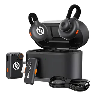 Microfone Hollyland Lark M2s Duo Combo Sem Fio Preto Microfone Hollyland Lark M2s Duo Combo Sem Fio Preto