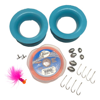 Kit Pesca Yoyo + Línea + Anzuelos + Plomadas + Destorcedores Kit Pesca Yoyo + Línea + Anzuelos + Plomadas + Destorcedores