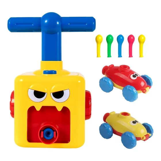 Kit Juguete Impulsados Por Globos Niños Carros Balloon Zoom