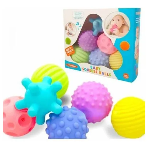 Pelotas Sensoriales Pasteles Montessori Para Bebe (km1866b)