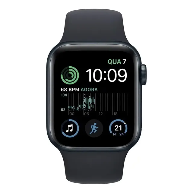 Apple Watch SE GPS - Caixa meia-noite de alumínio 40...
