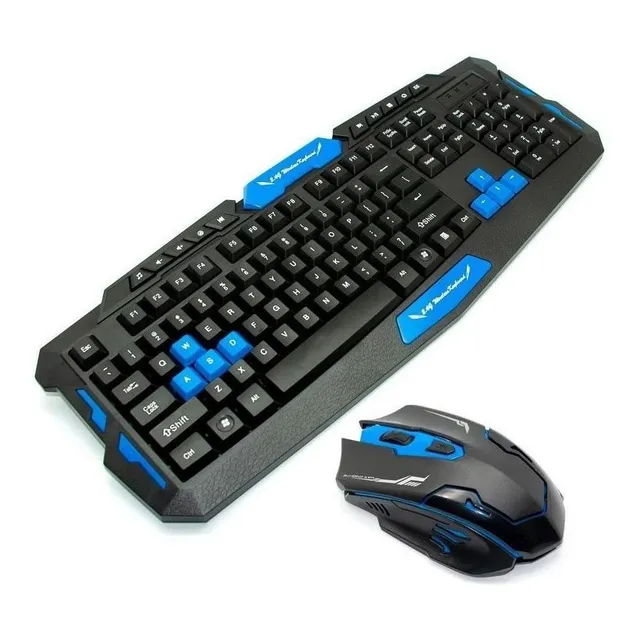 Teclado Mouse Inalambrico Gamer Hk8100 Español - Tecnomati