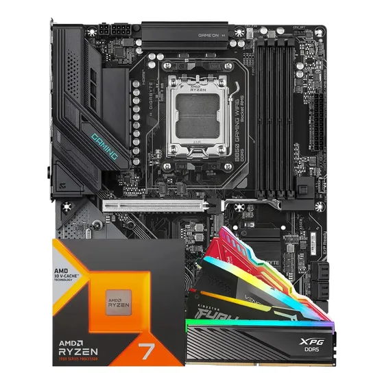 Kit Gamer Gigabyte B850 Wifi6, Ryzen 7 7800x3d, Memoria Ram 16gb