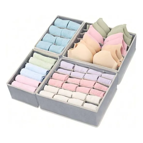 Organizador De Ropa Interior Para Closet, Gavetas 4 Unidades