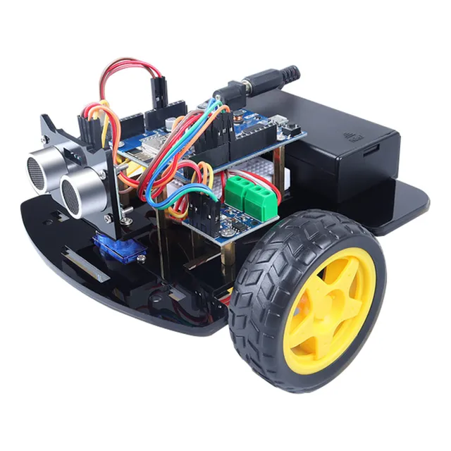 Kit Diy: Robô Arduino Programável Com Prevenção De Obstácul