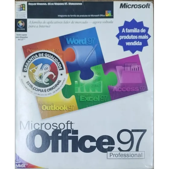 Microsoft Office 97 Profissional Físico - Versão Brasileira