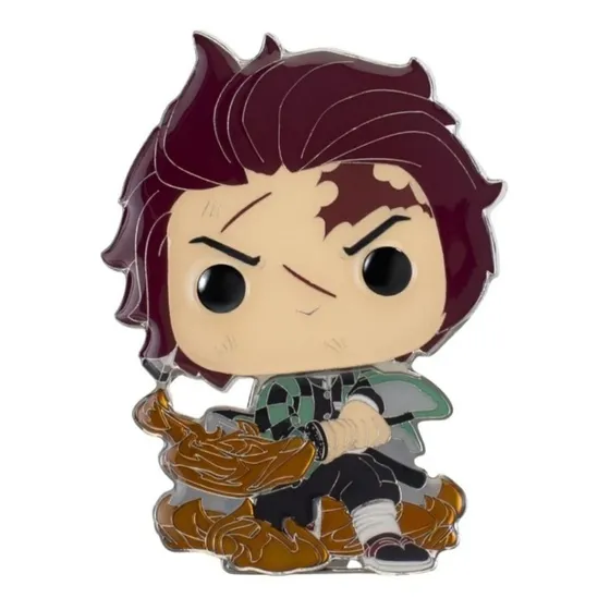 Funko Pop Pin! Demon Slayer Tanjiro Kamado Metálico        