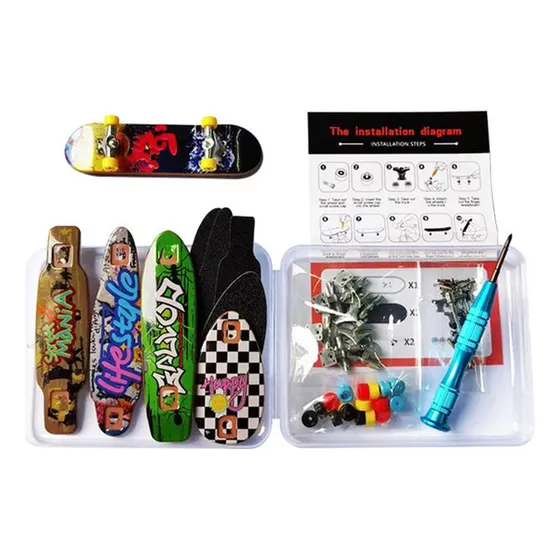 5 Patines De Dedo Tech Deck - Kit De Diapasones Y Accesorios
