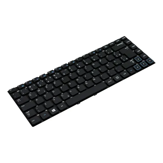 Teclado P/ Notebook Samsung Np300e4a-bd1br Ç Marca Bringit Cor Preto