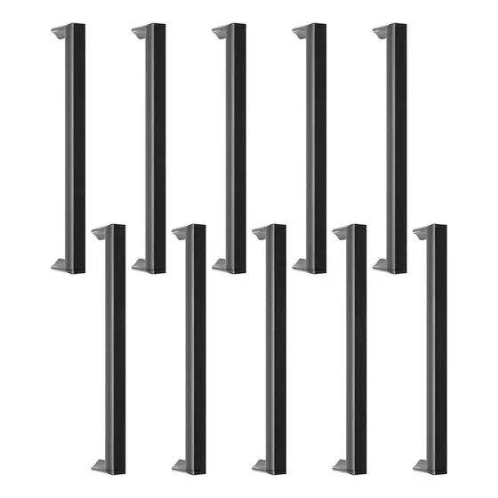 10 Uni Puxador Slim Gaveta Armario Movel Alumínio 16cm Round