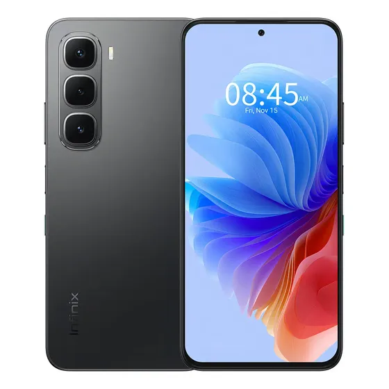 Celular Infinix Hot 60i Dual Sim Infinix Al 8 GB de RAM 256 GB de ROM 6.7 pulgadas Pantalla De 120 Hz Negro Elegante Batería De 5160 mAh Carga Rápida De 45 W Ip64 NFC | Cuotas sin interés
