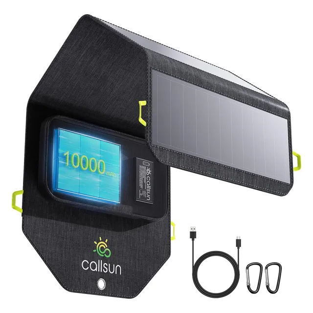 Panel Solar Portátil 29 W Con Banco De Bateria Incluido