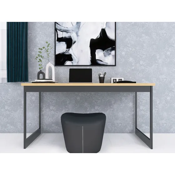 Mesa 150x60 Escrivaninha Escritório Estilo Vintage Ajl Store