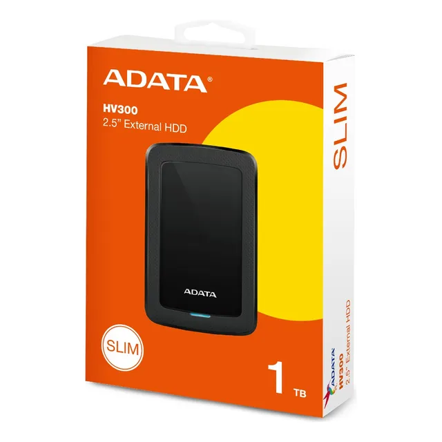 Disco Duro Externo Adata 1tb Negro Ahv300-1tu31-cbk