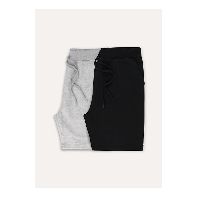 Kit Com 2 Bermudas Básicas Masculinas Em Moletom Hering Kit Com 2 Bermudas Básicas Masculinas Em Moletom Hering