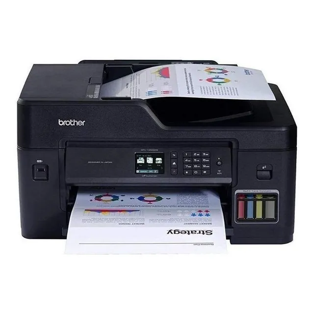 Brother Mfc-t4500dw, Impresora Multifuncional A3 Tinta, Wifi Color Negro