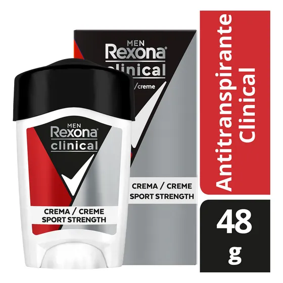 Antitranspirante Men Clinical Sport Strength En Crema 48gr Rexona
