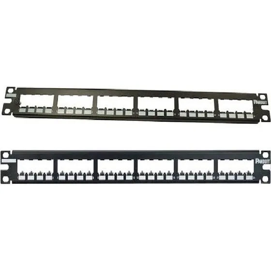 Panel Modular 24 Ptos Vacio, 1rmu, Panduit Jacks Cat 6 Y 5e