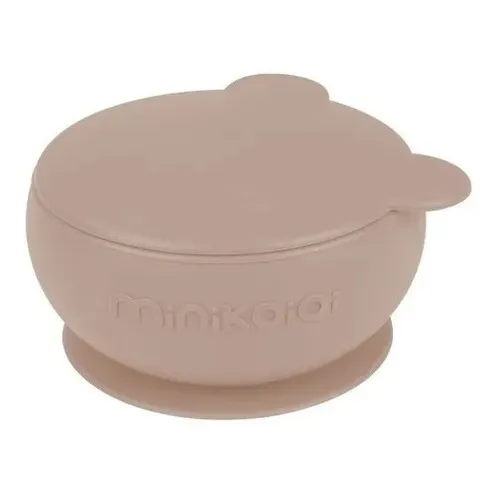 Minikoioi Bowly De Silicona Para Bebes +6 Meses Color Bubble Beige