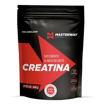 Creatina Monohidratada 500g Masterway Suplementos Natural
