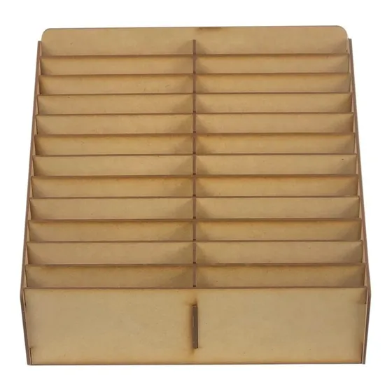 Caja Comandero Organizador Mdf Con 20 Espacios