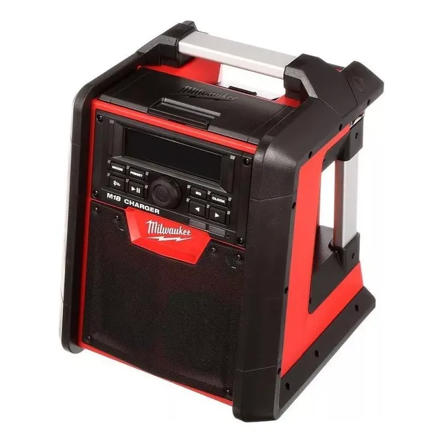 Bocina/radio/bluetooth/cargador Milwaukee Sinbateria 2792-20 Color Rojo