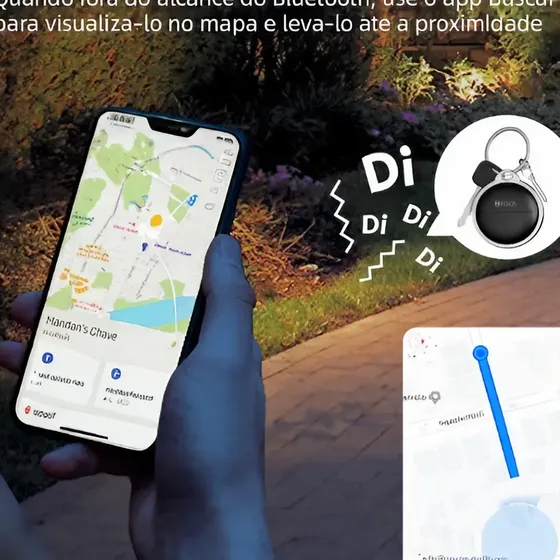 Tag Rastreamento Localizador P/iPhone Ios Buscar Findy My Preto