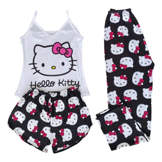 Pijama Verano Para Mujer 3 Piezas