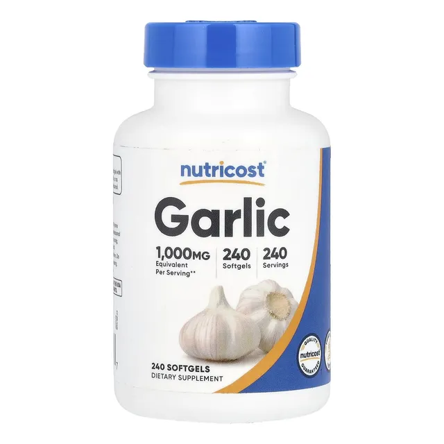 Nutricost Ajo Cápsulas 1000mg 120 Unidades, No Gmo