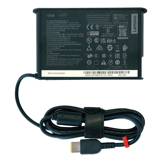 Cargador Lenovo Usb Adl135scc3a 135w Original Thinkpad Square 20v 6.75a