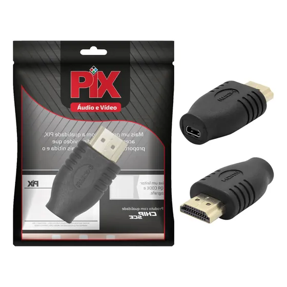 Adaptador Micro Hdmi Fêmea X Hdmi Macho 4k Full Hd